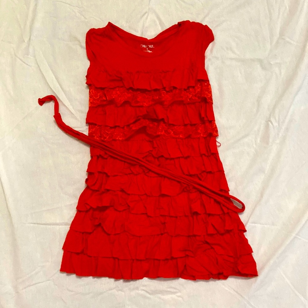 Bright Red/Orange dress!